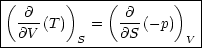 |-------------------------|
|(  @    )    ( @     )   |
|  @V-(T)   =  @S-(- p)   |
----------S-------------V-
