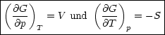 |-----------------------------|
|(@G--)          (@G--)       |
|  @p    = V und   @T   = - S |
-------T---------------p------
