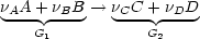 nAA-+-nBB --> nCC--+-nDD-
    G1          G2
