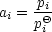     pi-
ai = pQi
