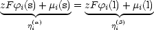 zF f(s)+ m (s) = zFf (l)+ m (l)
 ---i- ---i-    ---i-  --i--
     j(ia)            j(ib)
