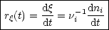 |------------------|
|      dq    -1dni |
rq(t) = dt = ni dt- |
--------------------
