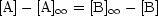 [A]- [A] oo  = [B] oo  - [B]
