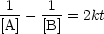 1--- -1-= 2kt
[A]   [B]
