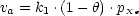 va = k1 .(1- h).pXe
