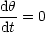 dh-= 0
dt
