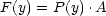 F (y) = P(y).A
