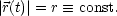 |r(t)|= r  =_  const.
