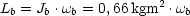 Lb = Jb .wb = 0,66kgm2 .wb
