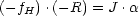 (- fH).(-R) = J .a
