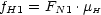 fH1 = FN1 .mH
