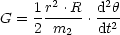 G = 1r2 .R-.d2h
    2 m2    dt2
                                                                  

                                                                  
