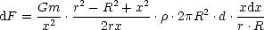 dF  = Gm--.r2--R2-+x2-.r.2pR2 .d .xdx-
      x2       2rx                 r.R
