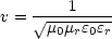        1
v =  V~ m-m-e-e
      0 r 0 r

