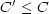 C' < C
