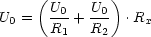     (U0    U0)
U0 =  R--+ R-- .Rx
       1    2
