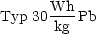 Typ 30Wh--Pb
       kg
