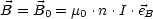 B = B  = m  .n.I .e
      0   0       B
