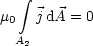     integral 
m0   jdA = 0
  A
   2
