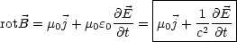                      |----------|
               @E    |     1 @E |
rotB = m0j +m0e0-@t = m0j + c2@t-|
                     ------------
