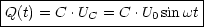 |-------------------------|
-Q(t) =-C-.UC-=-C-.U0-sinwt|
