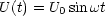 U (t) = U0sin wt
