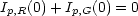 Ip,R(0) + Ip,G(0) = 0
