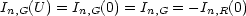 In,G(U) = In,G(0) = In,G = - In,R(0)
