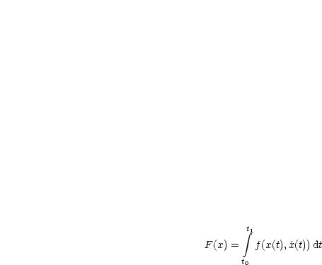         integral t1
F (x) =   f(x(t), ˙x(t))dt
       t0
