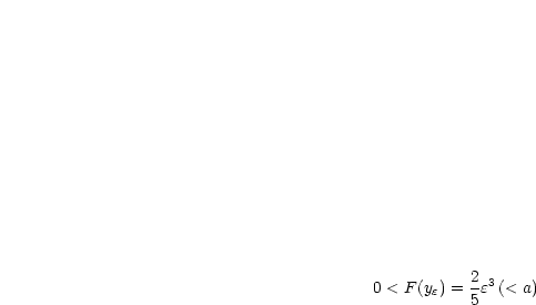 0 < F(y ) = 2e3(< a)
       e   5
     