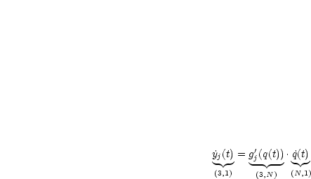 ˙yj(t)= g'j(q(t)).˙q(t)
 - -   -- --
(3,1)    (3,N)   (N,1)
