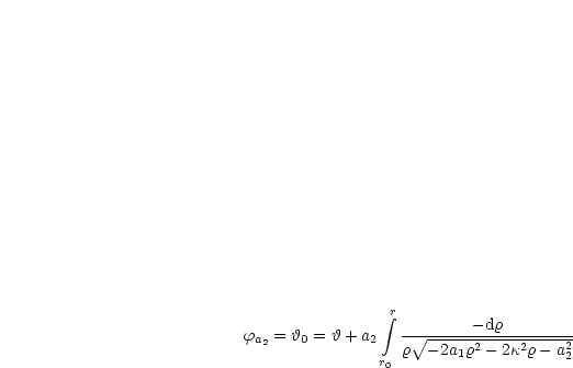                 integral r        -dr
fa2 = h0 = h+ a2  - V~ -----2----2----2-
               r0 r  -2a1r - 2k r- a2
