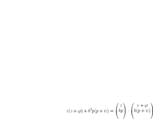                      (  )  (        )
          2            z      z + f
z(z + f)+ b p(p+ y) = bp  .  b(p + y)
