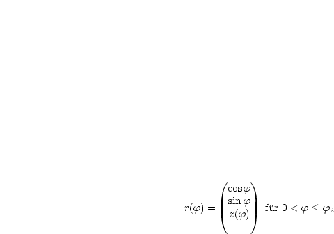       (     )
        cosf
        sin f
r(f) =  z(f)   fur 0 < f < f2
