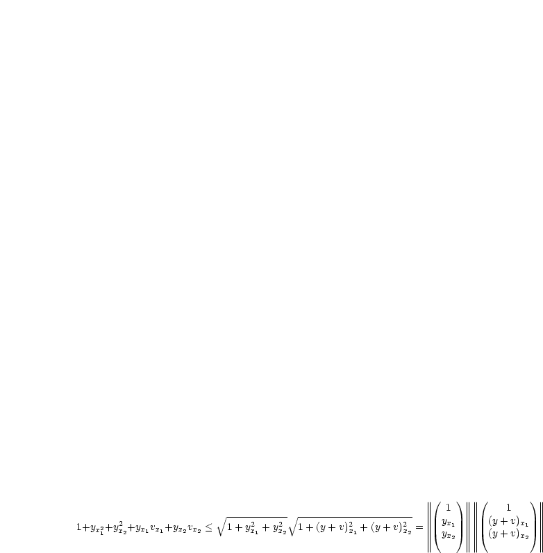                                                                ||||( 1 ) ||||||||(    1   ) ||||
       2                  V~ ----------- V~ ---------------------  ||||  yx1  ||||||||  (y+ v)x1 ||||
1+yx21+yx2+yx1vx1+yx2vx2 <  1+ y2x1 + y2x2 1+ (y+ v)2x1 + (y+ v)2x2 = |||| yx2  ||||||||  (y+ v)x2 ||||
                                                               ||||      ||||||||           ||||
