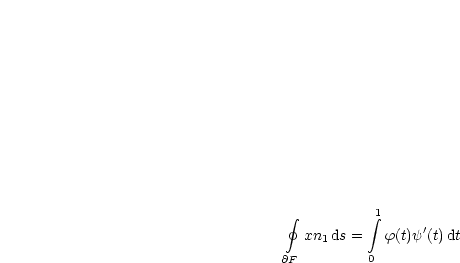   gf          integral 1
   xn1ds =   f(t)y'(t)dt
@F         0
