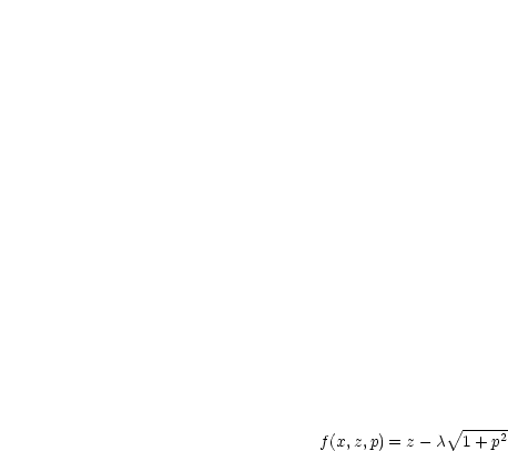                V~ ------
f(x,z,p) = z- c 1 +p2
