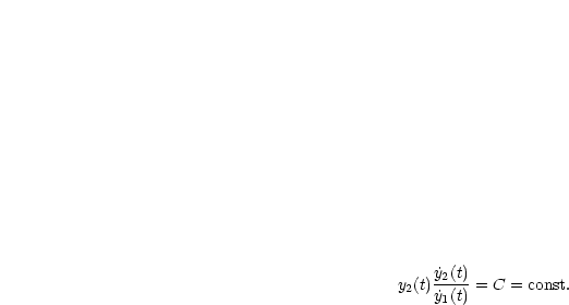     ˙y2(t)
y2(t)˙y1(t) = C = const.
         