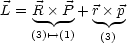 L = R-× P + r× p
    (3)'-->(1)   (3)
