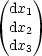 (dx )
 dx1
 dx2
   3