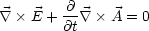         @
 \~/   E + @t \~/   A = 0
