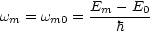            Em---E0-
wm = wm0 =    h
                                                                  

                                                                  
