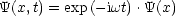 Y(x,t) = exp(- iwt).Y(x)
