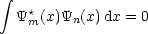  integral 
   *
  Ym(x)Yn(x) dx = 0
