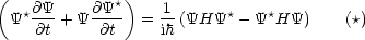 (             )
 Y*@Y--+ Y @Y*- =  1-(YHY*  -Y*HY)      (*)
    @t      @t     ih
                                                                  

                                                                  
