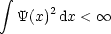  integral 
  Y(x)2 dx <  oo 
