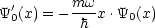          mw
Y'0(x) = --h- x.Y0(x)
