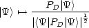         PD |Y >
|Y > '--> ---------12-
      |<Y |PD |Y >|
