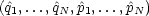 (^q1,...,^qN ,p^1,...,p^N )