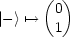       ( )
       0
|-> '-->  1
